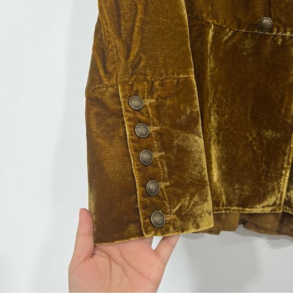 NEW Free People Faye Crushed Velvet Jacket - Picture 6 of 12